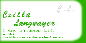 csilla langmayer business card